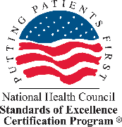 National Health Council Standards of Excellence Certification Program logo
