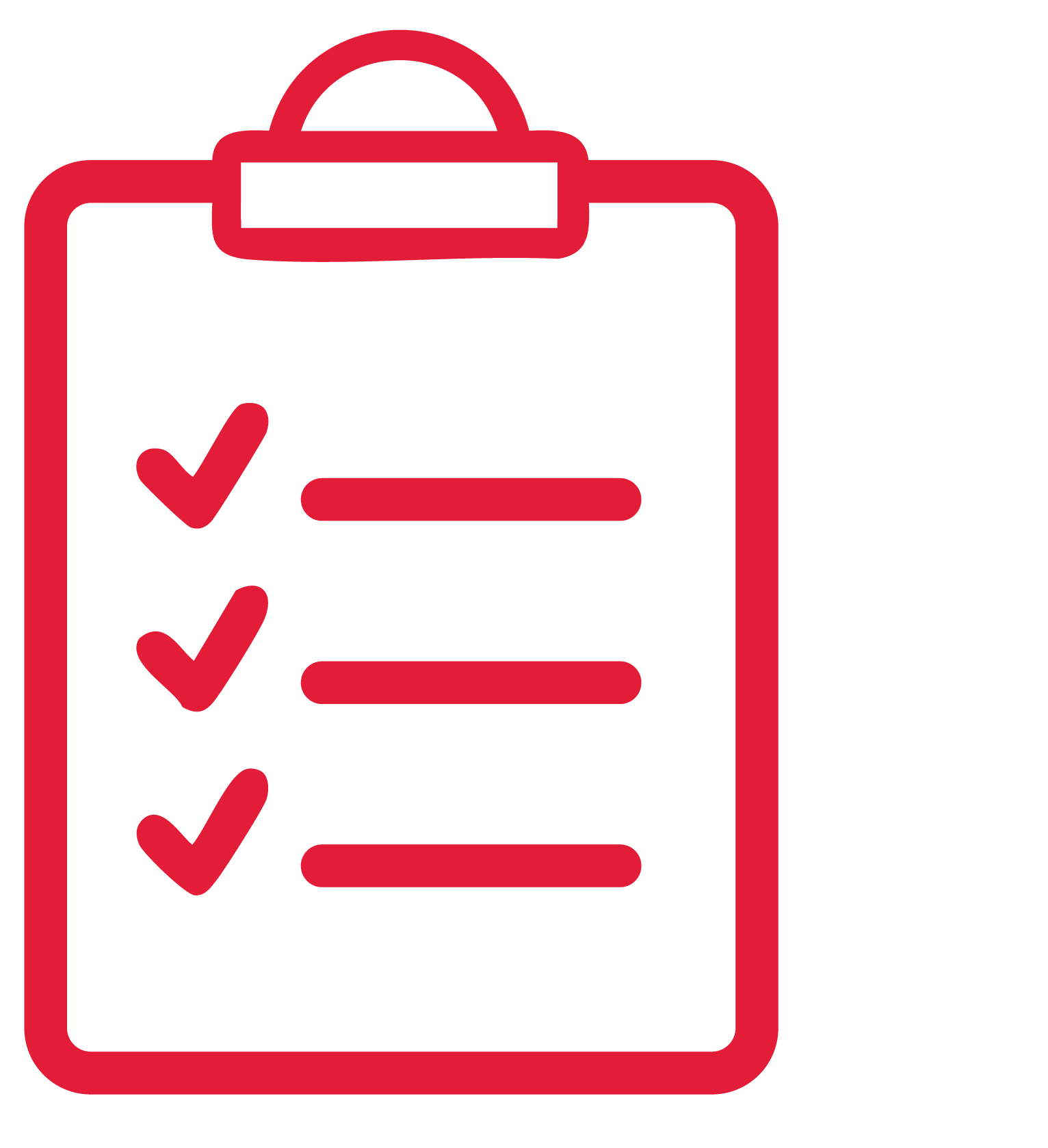 Clipboard Red Icon